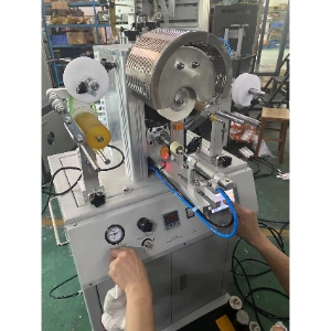 Plastic caps hot stamping machine was sent to Peru customer