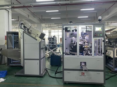 Fully automatic hot stamping machine on top and sidewall packed and delivered to Turkey customer