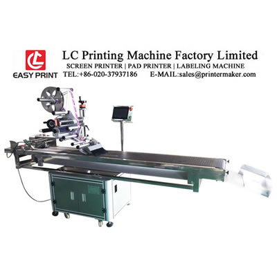 Máquina etiquetadora automática plana con transportador de correa de vacío