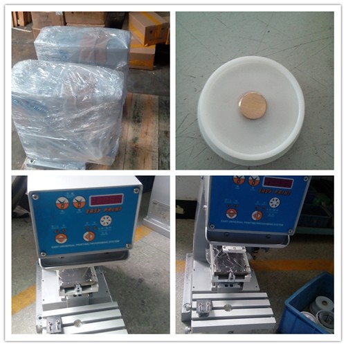 Máquina de tampografía de sobremesa con taza de tinta Máquina de tampografía de sobremesa con taza de tinta