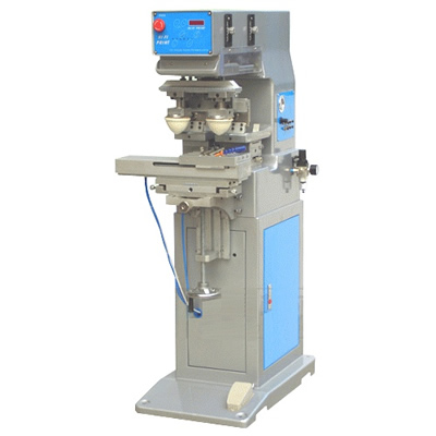 Máquina de tampografía económica de 2 colores con mesa de trabajo móvil