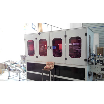 Máquina de tampografía automática de 6 colores para bandejas de huevos
