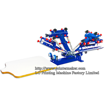 Prensa de serigrafía manual de 4 colores