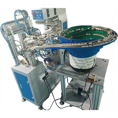 Máquina de tampografía automática de 2 colores con transportador Máquina de tampografía automática de 2 colores con transportador